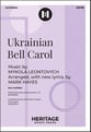 Ukrainian Bell Carol SATB choral sheet music cover